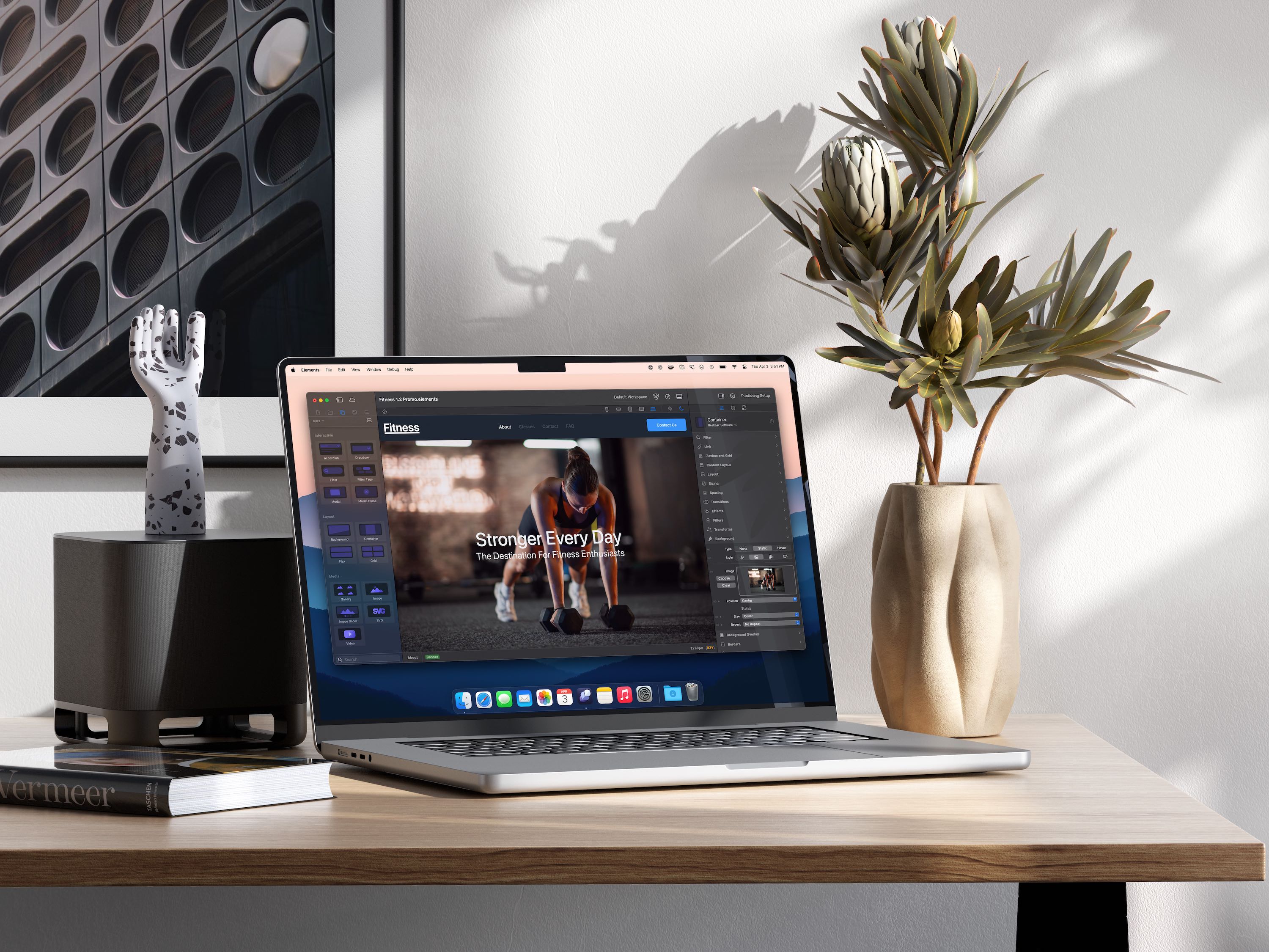 Elements on a Macbook Pro